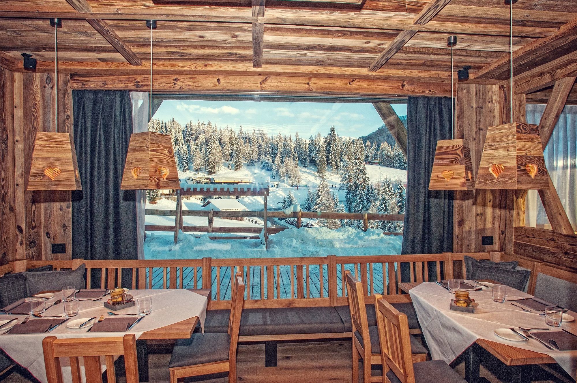 سان فيجيليو دي ماريبْ Alpine Hotel Gran Foda' المطعم الصورة